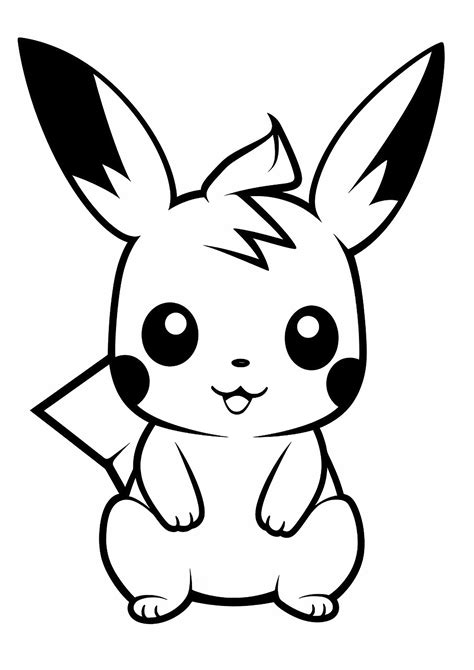 pikachu coloring|Coloriages